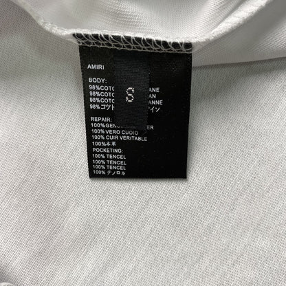 Remera Amiri Ma Bar Logo Blanca