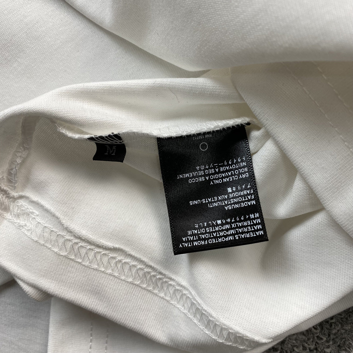 Remera Amiri Ma Bar Logo Blanca