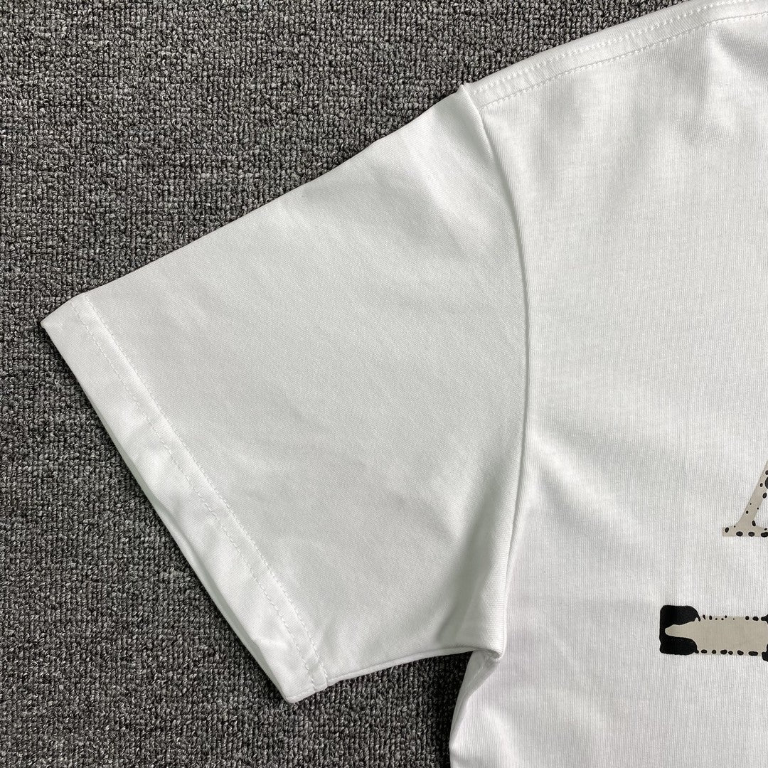 Remera Amiri Ma Bar Logo Blanca