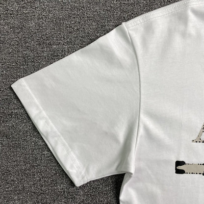 Remera Amiri Ma Bar Logo Blanca