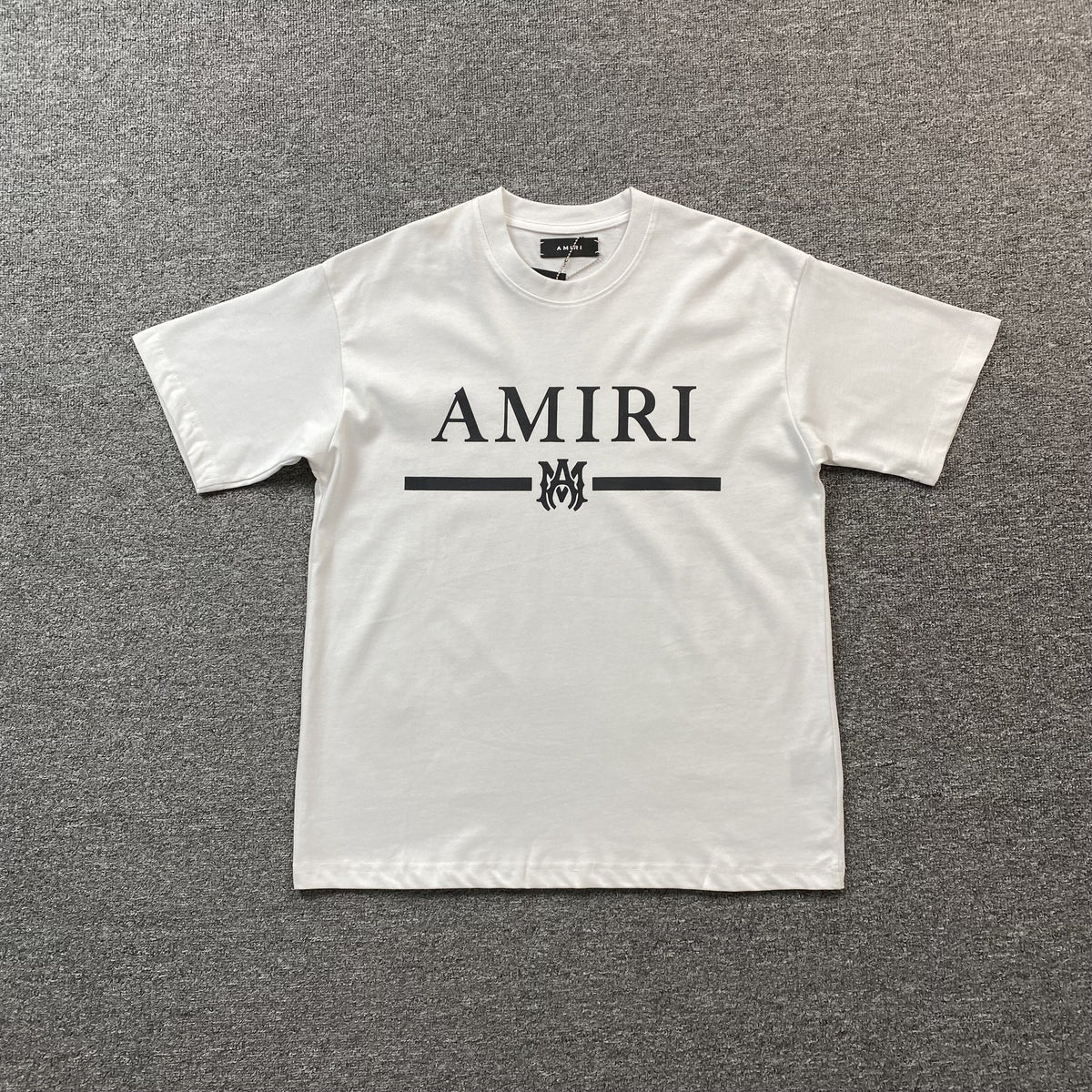 Remera Amiri Ma Bar Logo Blanca