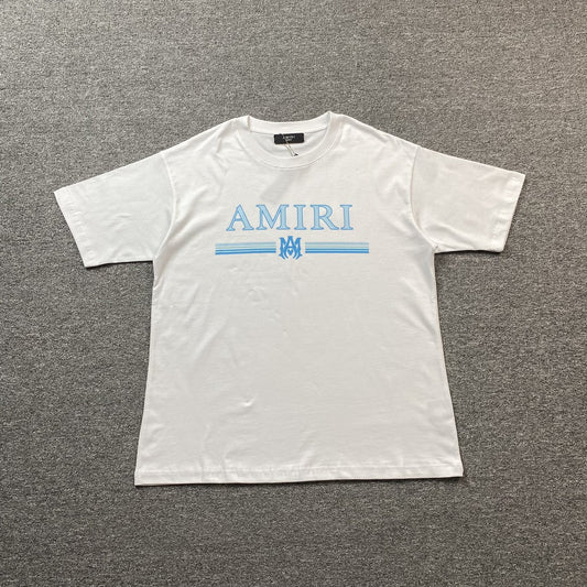 Remera Amiri Ma Bar Logo Blanca