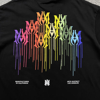 Remera Amiri Ma Drip Collage Negra