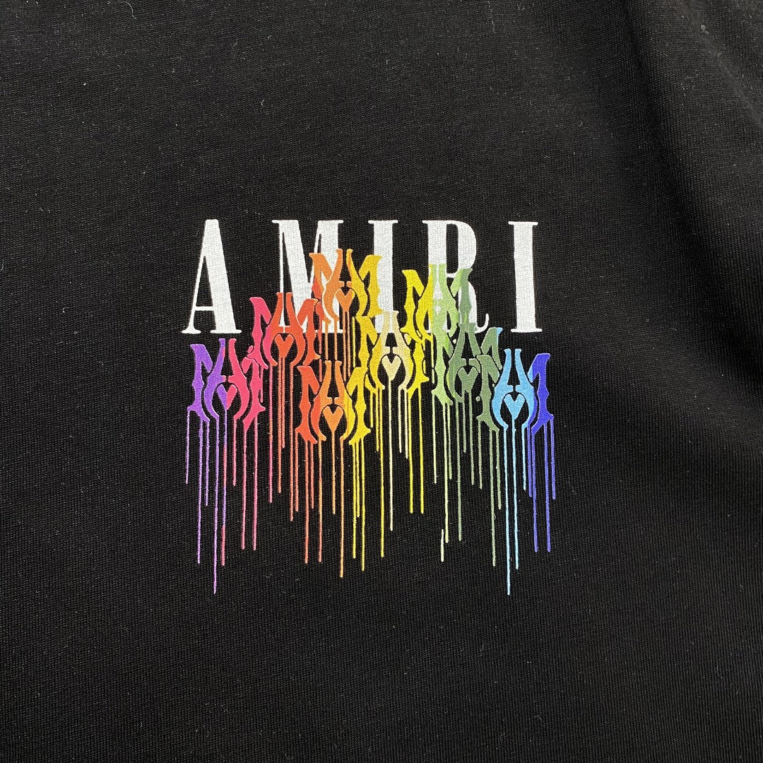 Remera Amiri Ma Drip Collage Negra