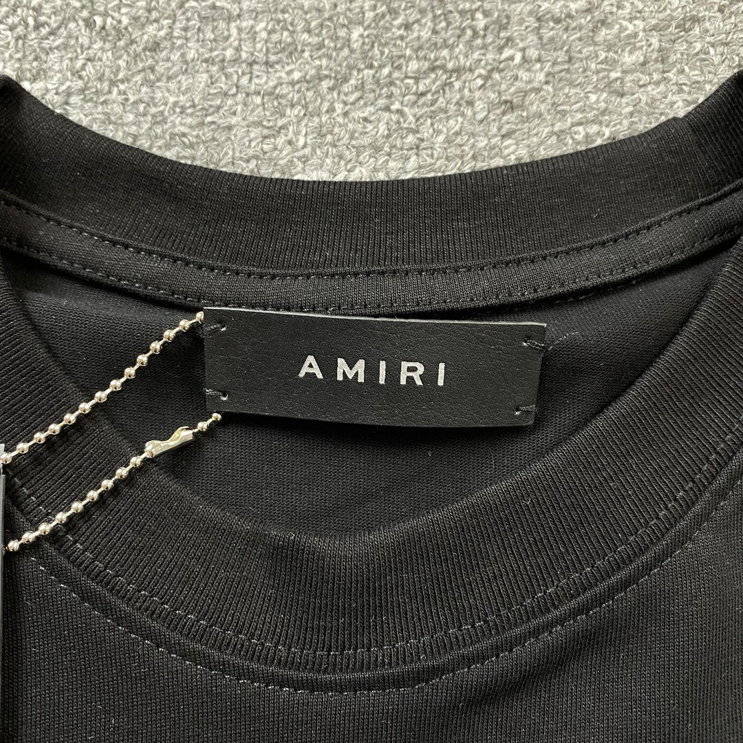 Remera Amiri Ma Drip Collage Negra