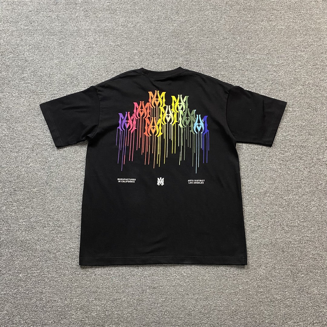 Remera Amiri Ma Drip Collage Negra