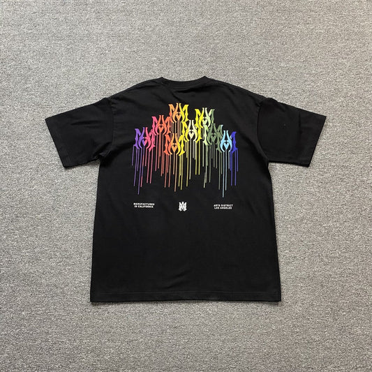 Remera Amiri Ma Drip Collage Negra
