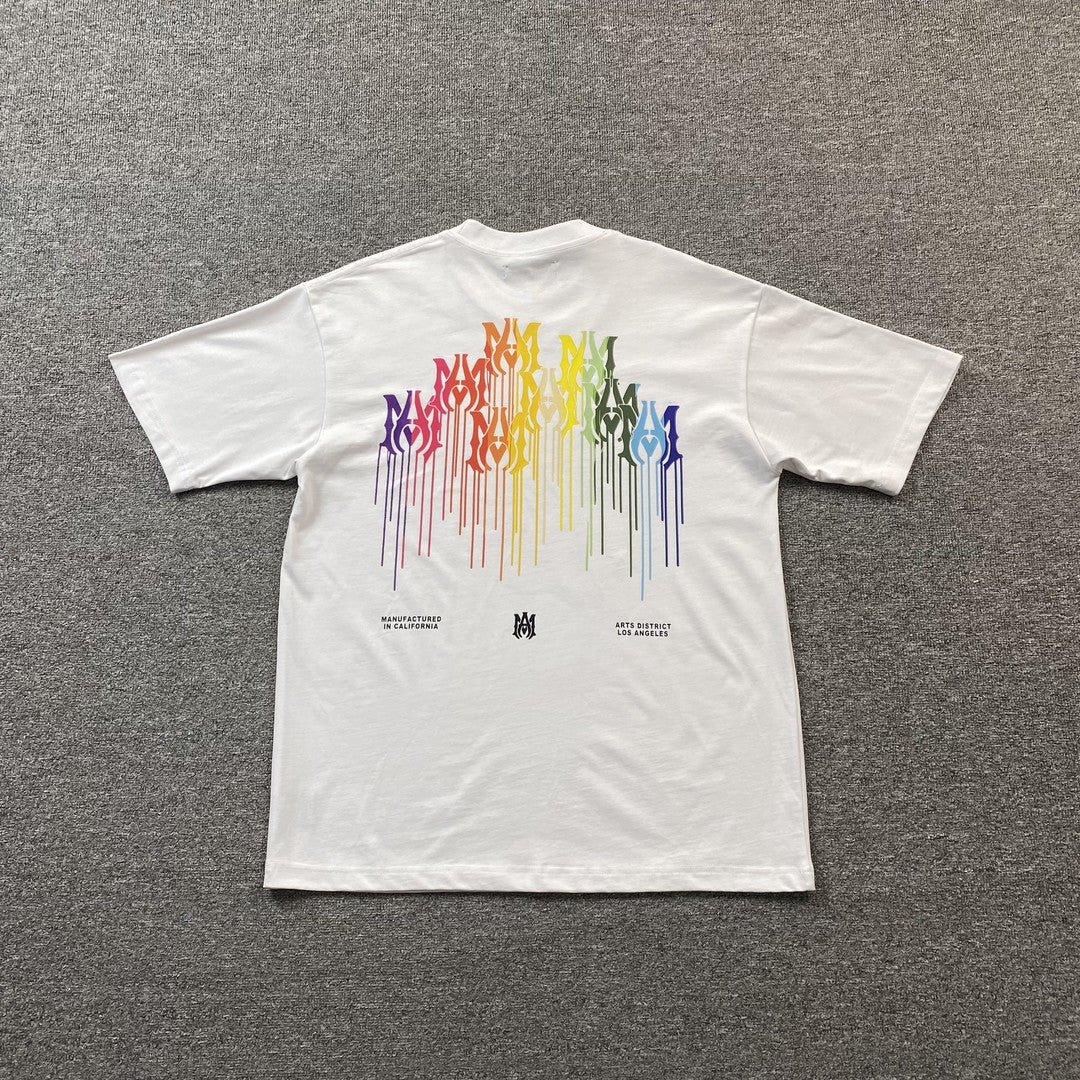 Remera Amiri Ma Drip Collage Blanca