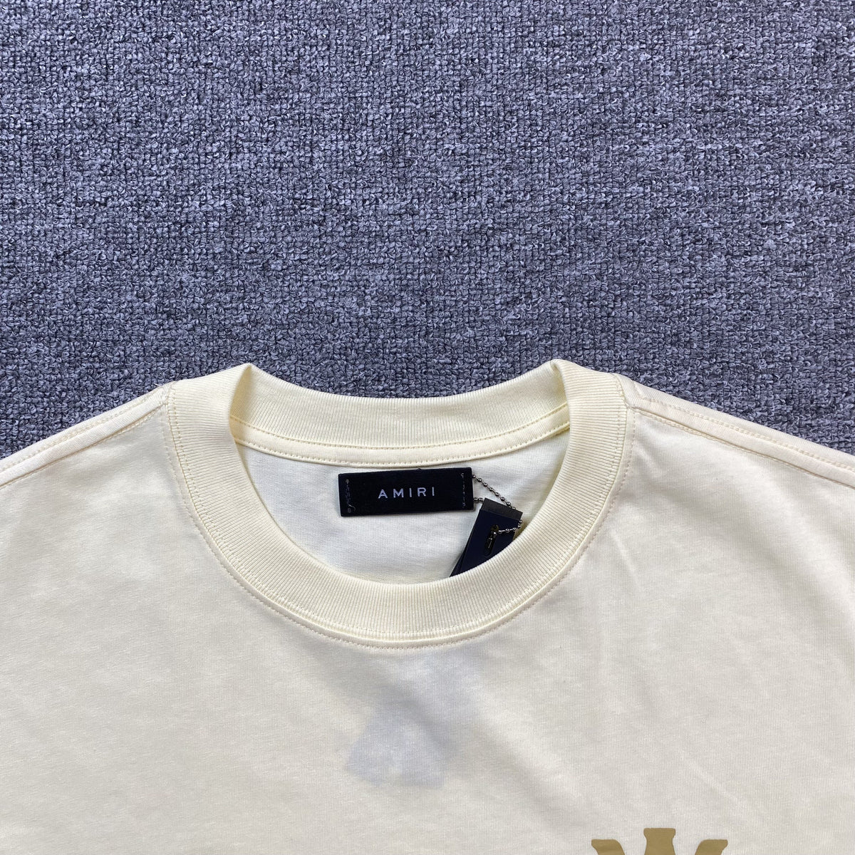 Remera Amiri Ma Logo Beige
