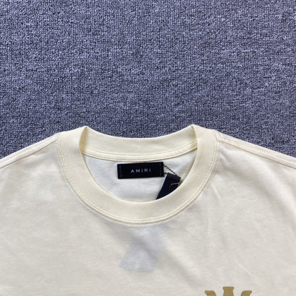 Remera Amiri Ma Logo Beige