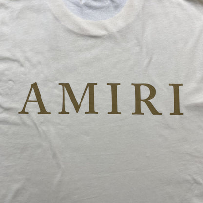 Remera Amiri Ma Logo Beige