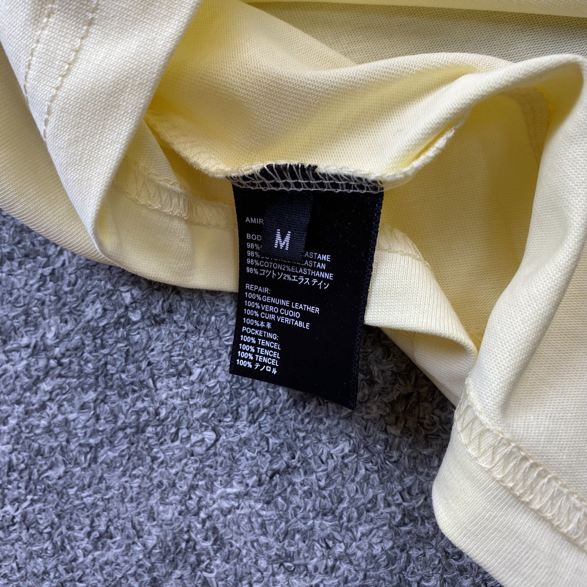 Remera Amiri Ma Logo Beige