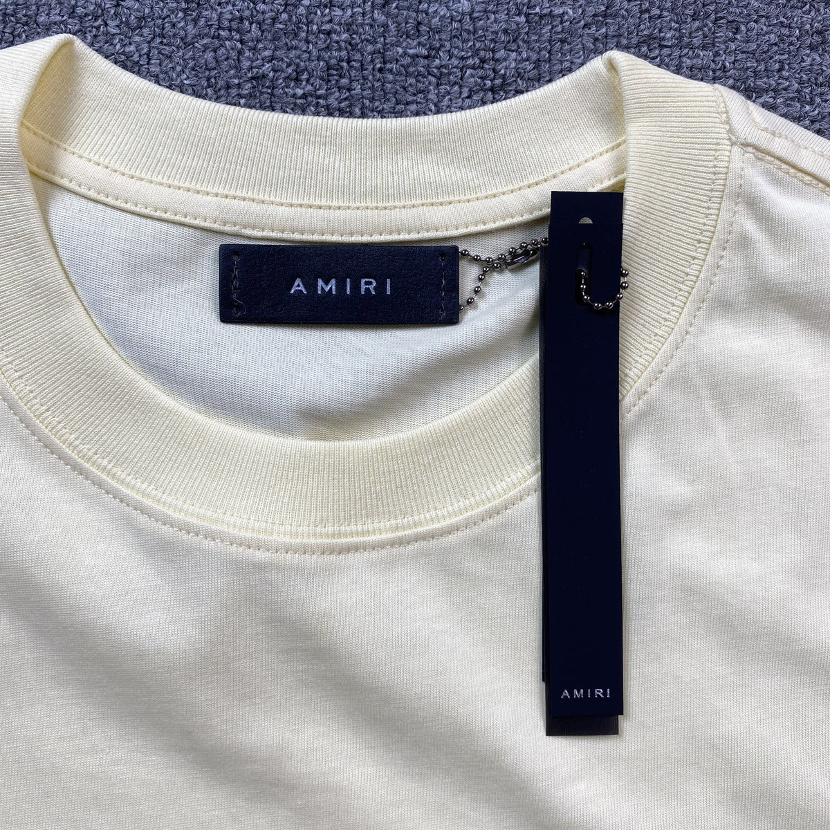 Remera Amiri Ma Logo Beige