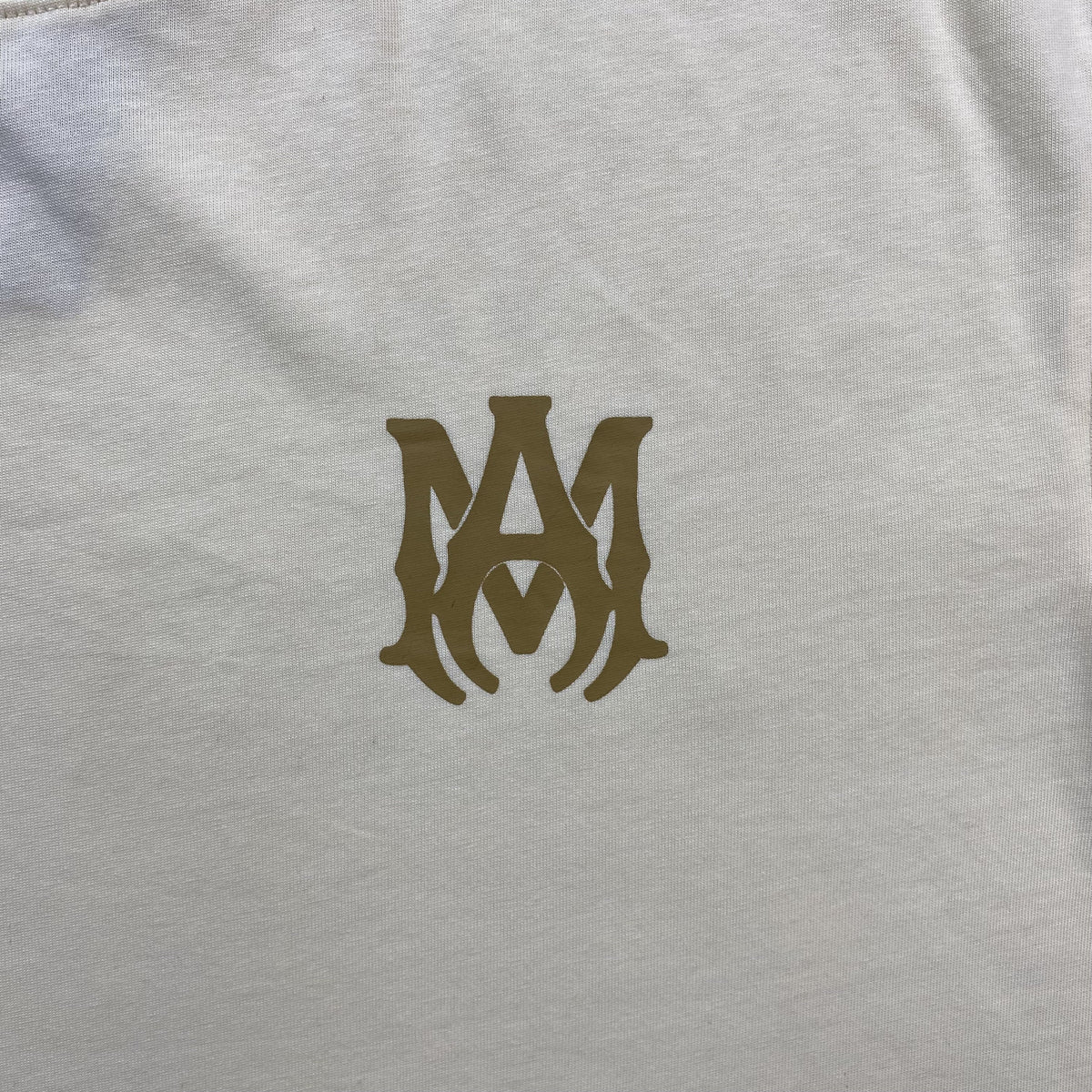 Remera Amiri Ma Logo Beige
