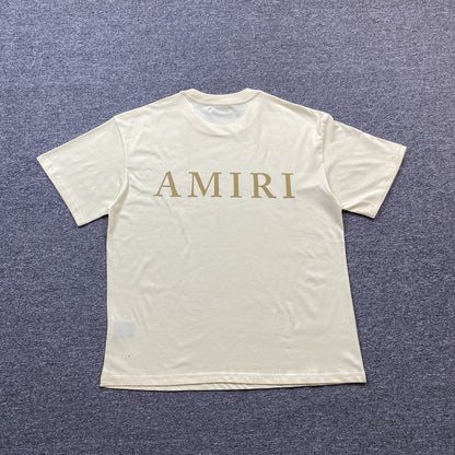 Remera Amiri Ma Logo Beige
