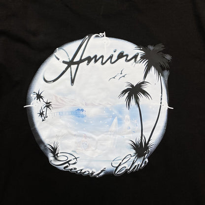 Remera Amiri Paradise Airbrush Negra