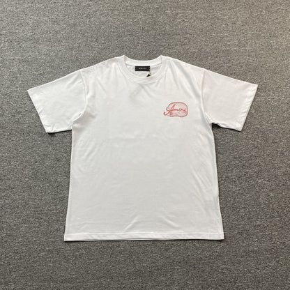 Remera Amiri Paradise Airbrush Blanca