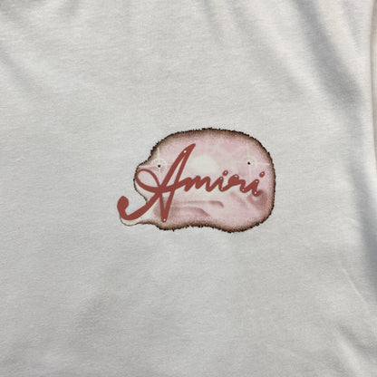 Remera Amiri Paradise Airbrush Blanca