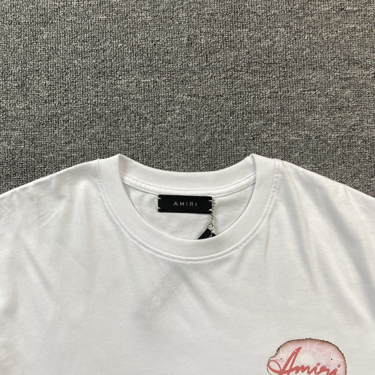 Remera Amiri Paradise Airbrush Blanca