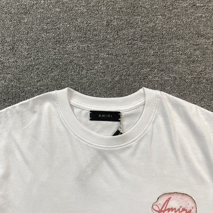 Remera Amiri Paradise Airbrush Blanca