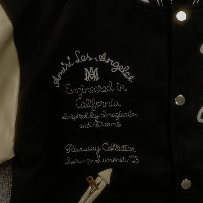 Campera Amiri Pegasus Bomber Negra
