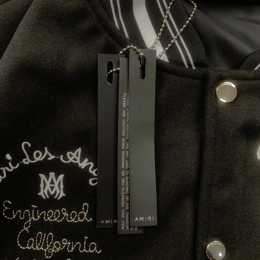 Campera Amiri Pegasus Bomber Negra