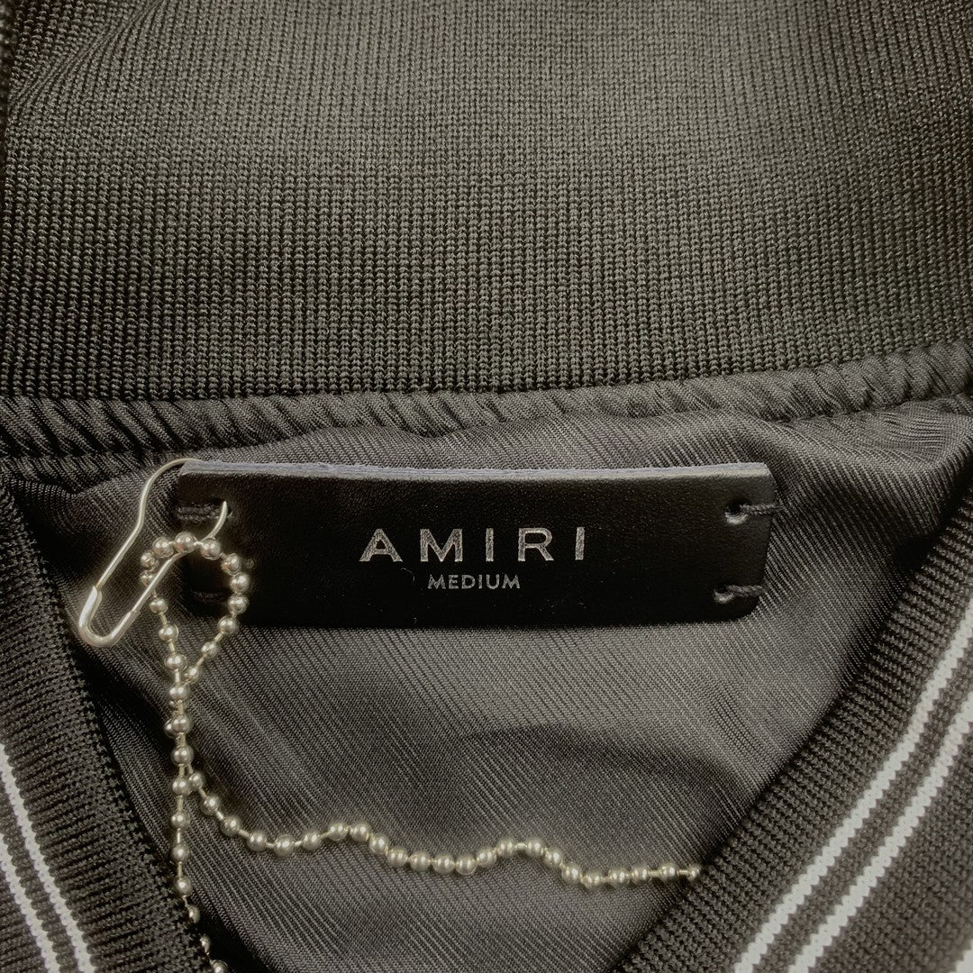 Campera Amiri Pegasus Bomber Negra
