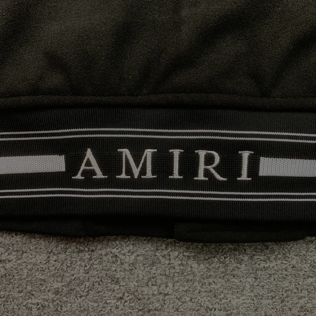 Campera Amiri Pegasus Bomber Negra