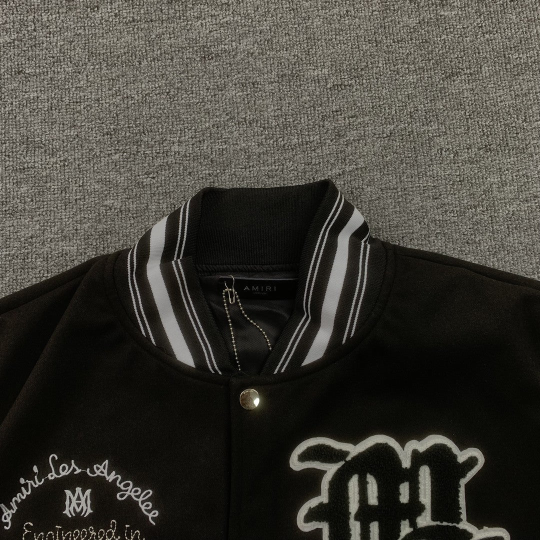 Campera Amiri Pegasus Bomber Negra