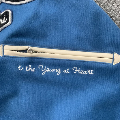 Campera Amiri Pegasus Bomber Celeste
