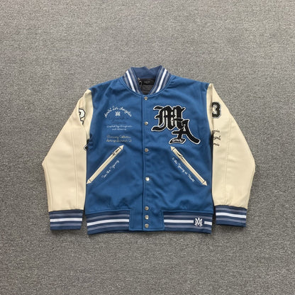 Campera Amiri Pegasus Bomber Celeste