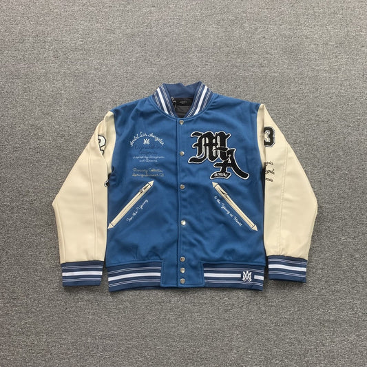 Campera Amiri Pegasus Bomber Celeste