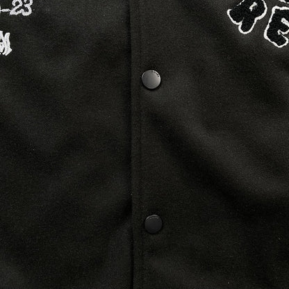 Campera Amiri Premier Record Bomber Negra