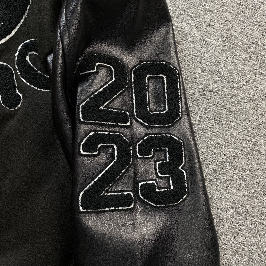 Campera Amiri Premier Record Bomber Negra