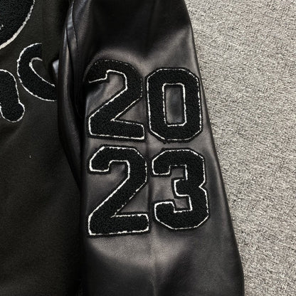 Campera Amiri Premier Record Bomber Negra