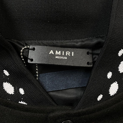 Campera Amiri Premier Record Bomber Negra
