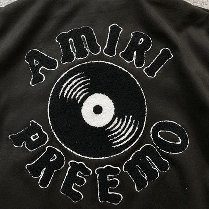 Campera Amiri Premier Record Bomber Negra