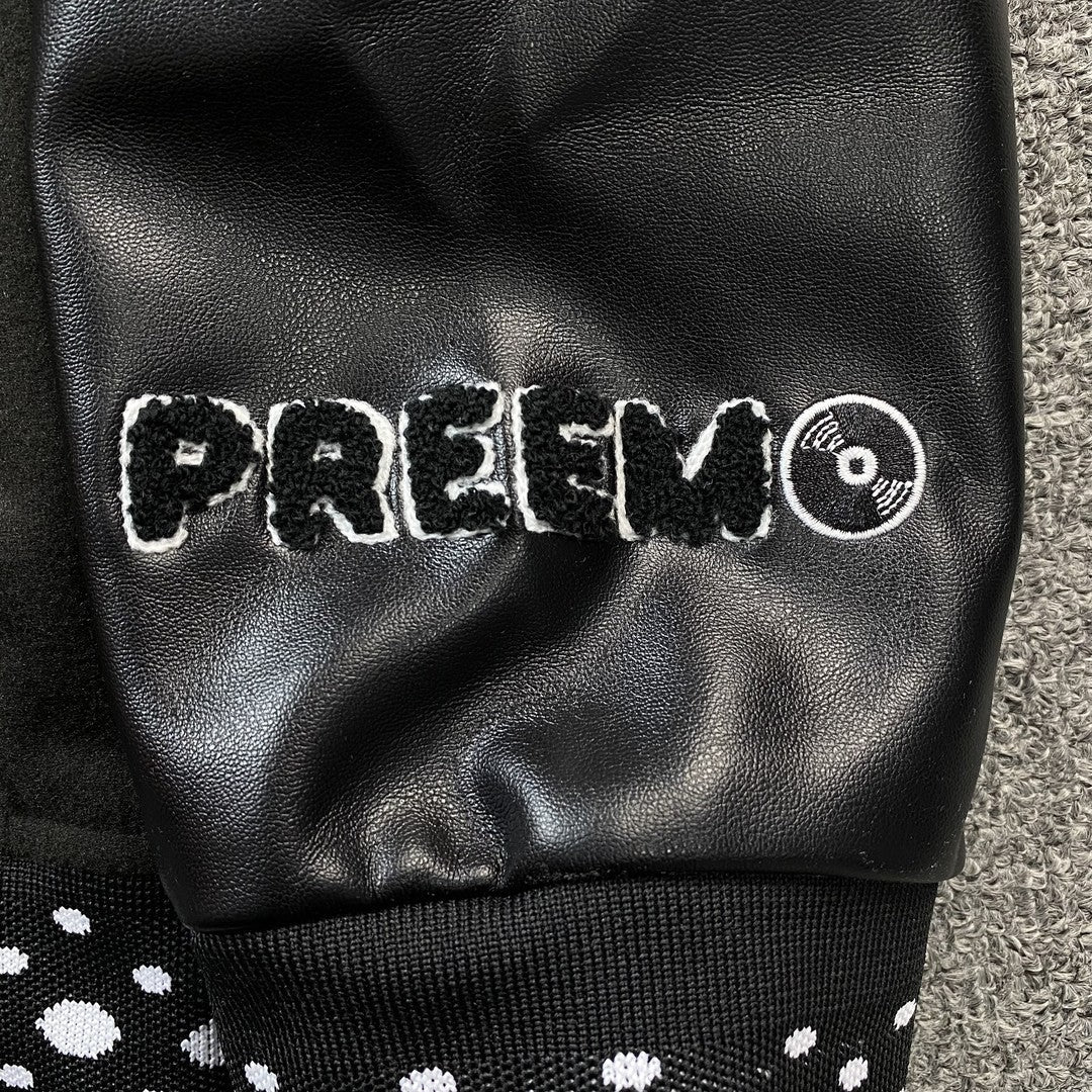 Campera Amiri Premier Record Bomber Negra