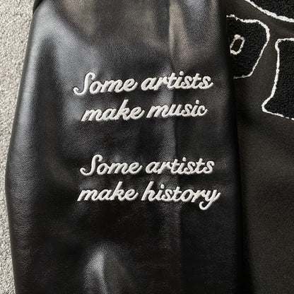 Campera Amiri Premier Record Bomber Negra