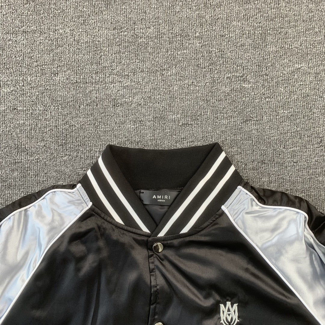 Campera Amiri Souvenir Bomber Negra