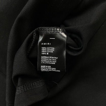 Remera Amiri Staggered Logo Negra