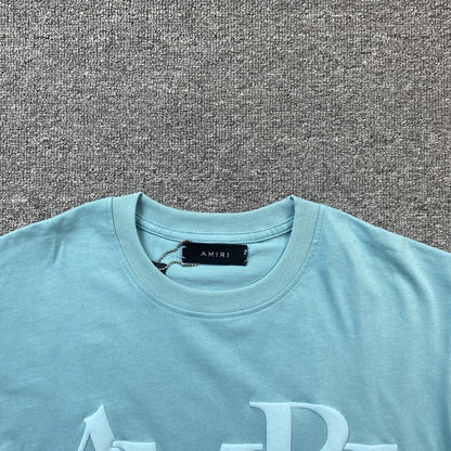 Remera Amiri Staggered Logo Azul