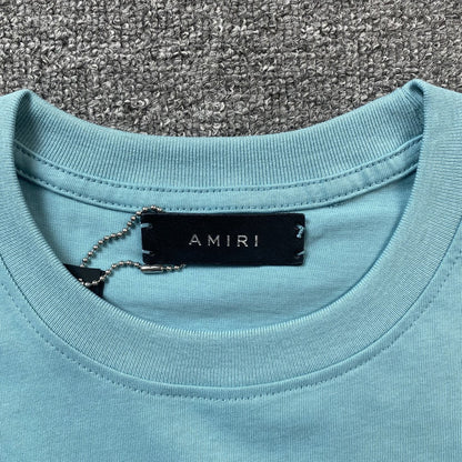 Remera Amiri Staggered Logo Azul