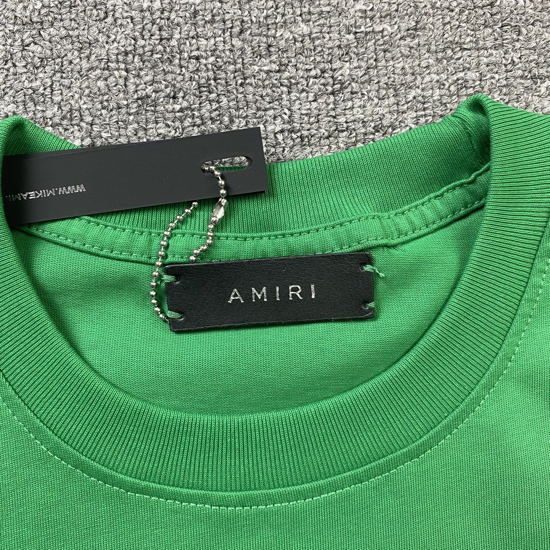 Remera Amiri Staggered Logo Verde