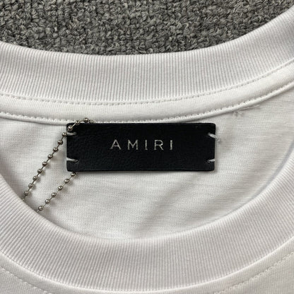 Remera Amiri Staggered Logo Blanca