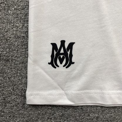 Remera Amiri Staggered Logo Blanca