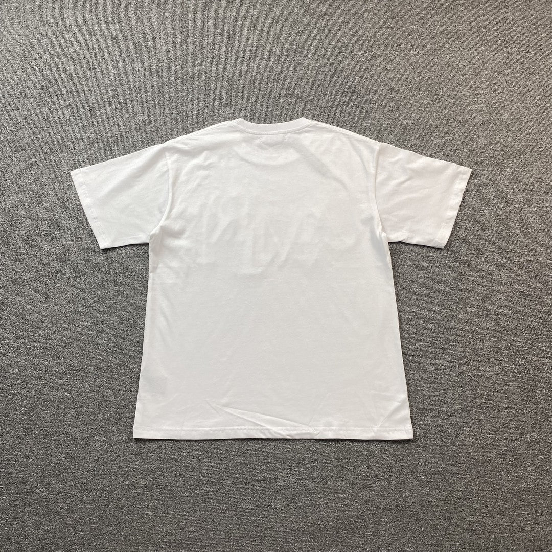 Remera Amiri Staggered Logo Blanca