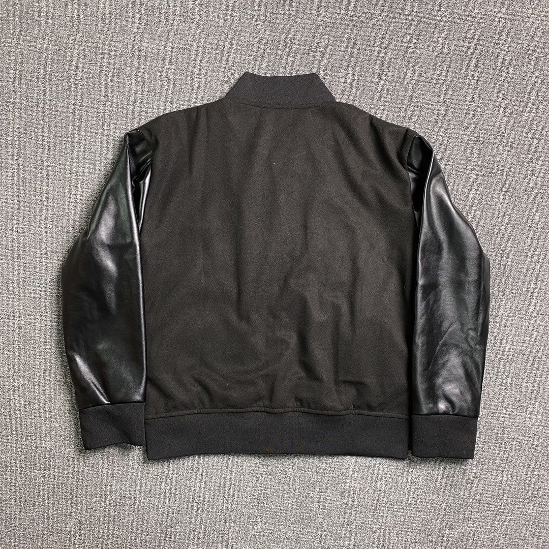 Campera Amiri Staggered Logo Bomber Negra