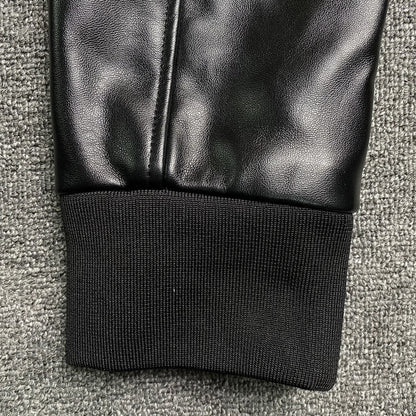 Campera Amiri Staggered Logo Bomber Negra