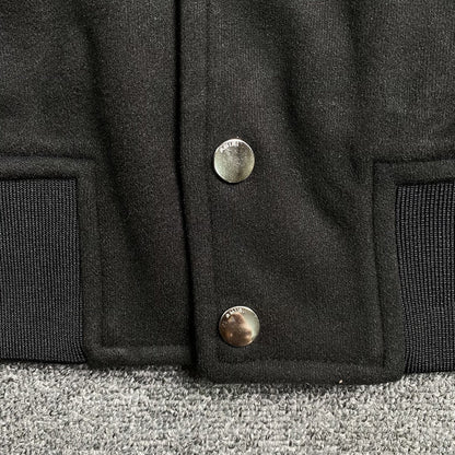 Campera Amiri Staggered Logo Bomber Negra